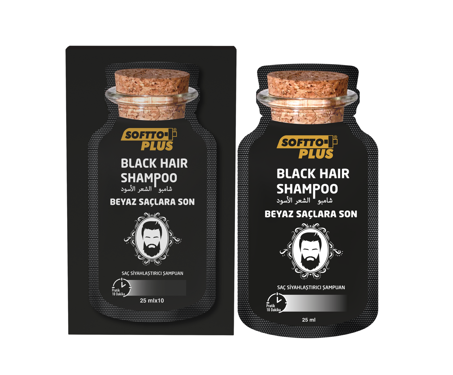 Șampon Colorant Negru Instant - 10x25ml