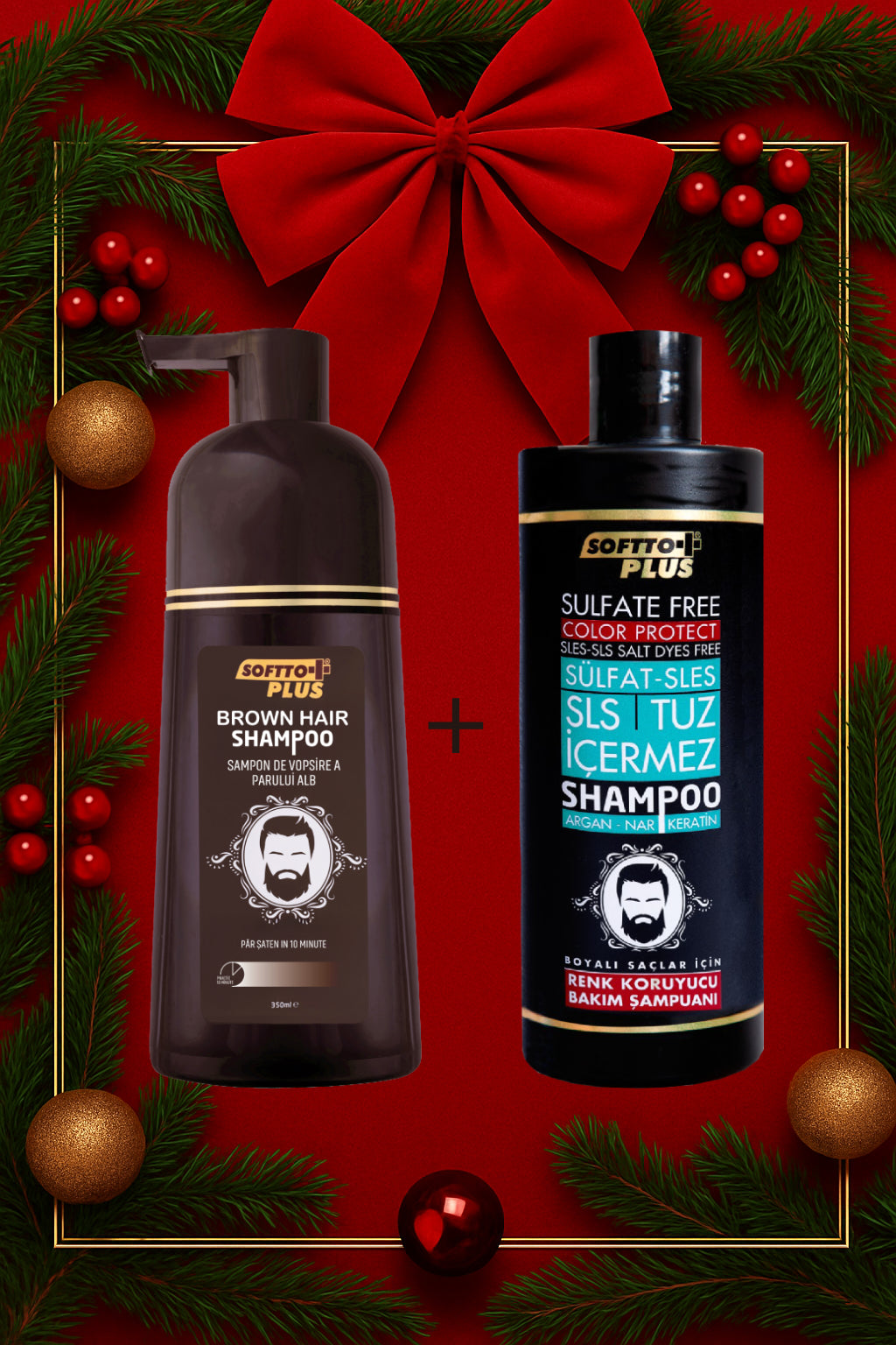 Șampon pentru Păr Castaniu și Șampon Special pentru Protecția Culorii – Pachet Complet