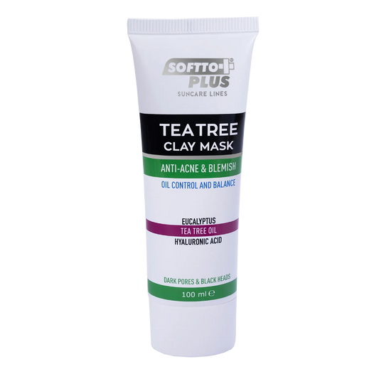 Clay Mask With Tea Tree Extract For Acne And Pimples – 100 ml