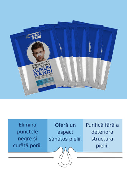 Charcoal Nose Strips – Pore &amp; Blackhead Cleansing (6 pieces)