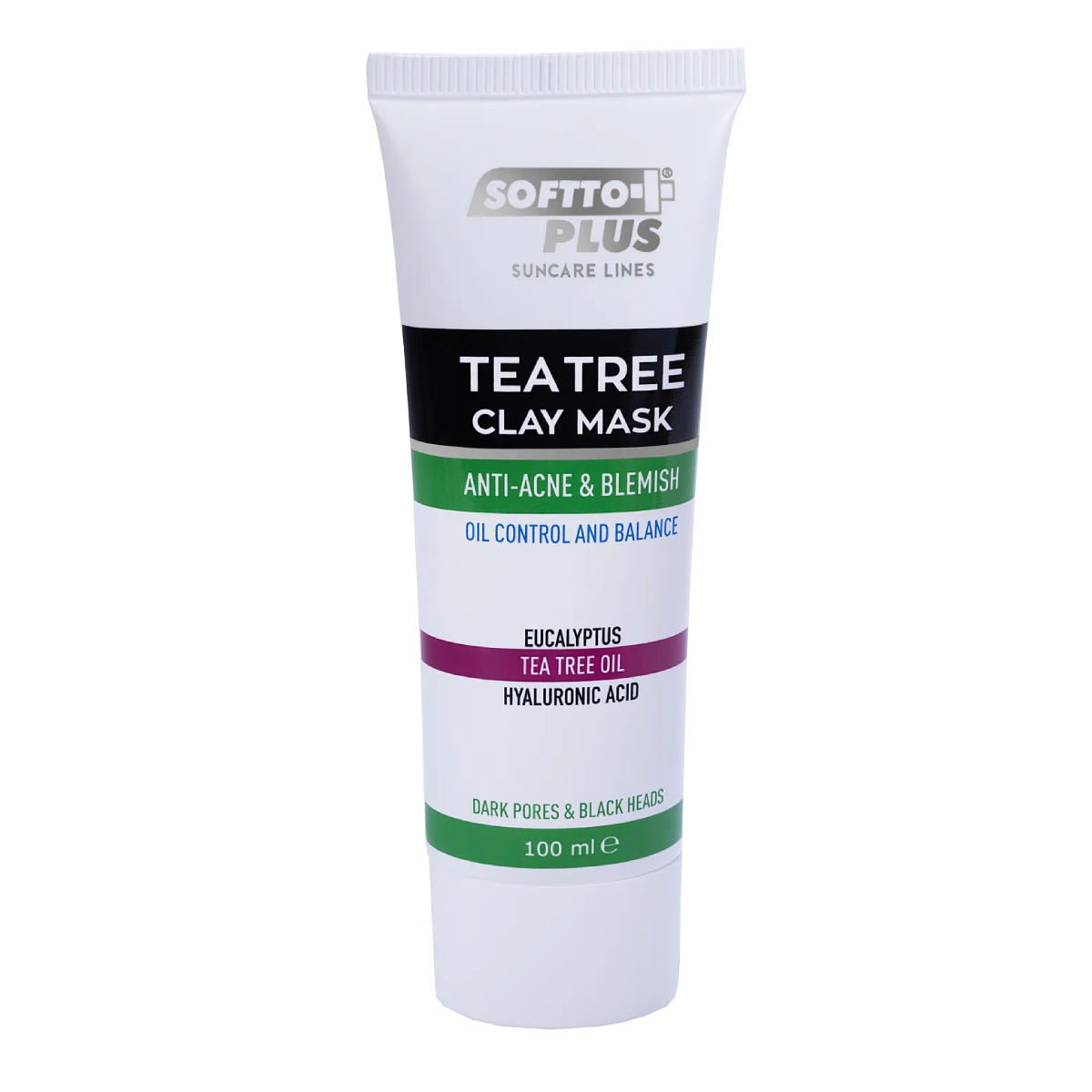 Clay Mask With Tea Tree Extract For Acne And Pimples – 100 ml